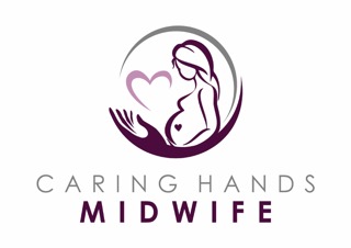 Barbara caring hands midwife logo